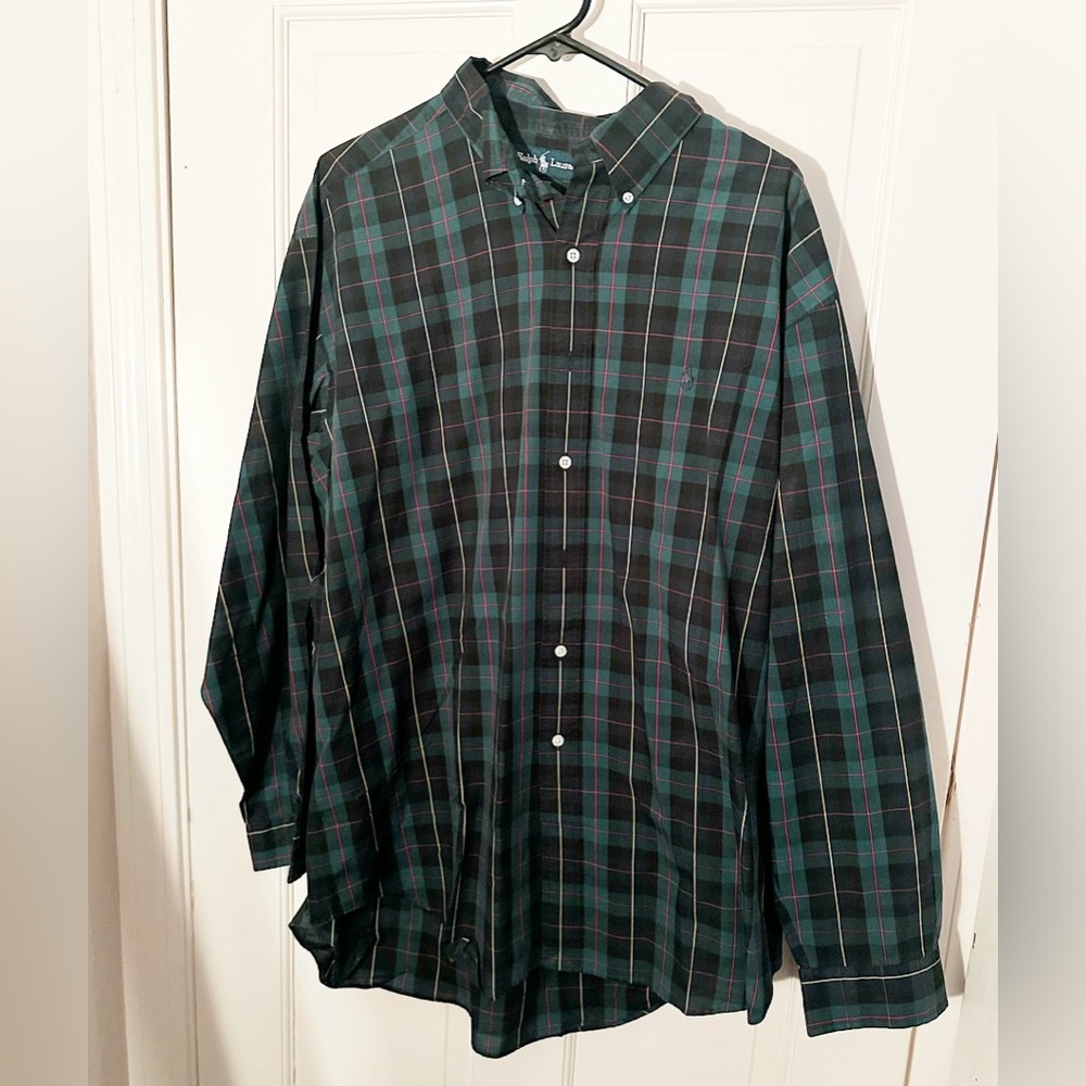 Ralph Lauren Men’s Long Sleeve Button Up Shirt (XL)